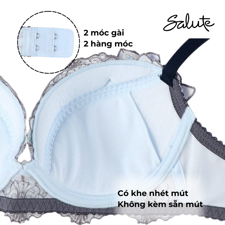 Áo lót Wacoal Salute IBTJ423 ren có gọng thoải mái dễ chịu - BTJ423
