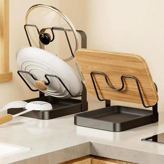 Nắp Nồi Giá Tiết Kiệm Không Gian Chống Trơn Trượt Có Khay Thoát Nước Nắp Bếp Giá Cho Nồi Chảo Cho Muỗng Thìa Muỗng shopidaevn