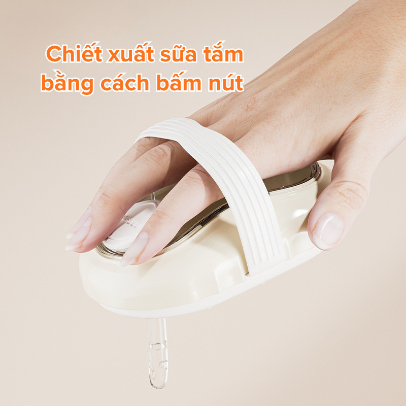 Bông Tắm Tẩy Tế Bào Chết Cầm Tay, Bàn Chải Tắm Massage Nhựa ABS Bền Đẹp Có Ngăn Đựng Sữa Tắm