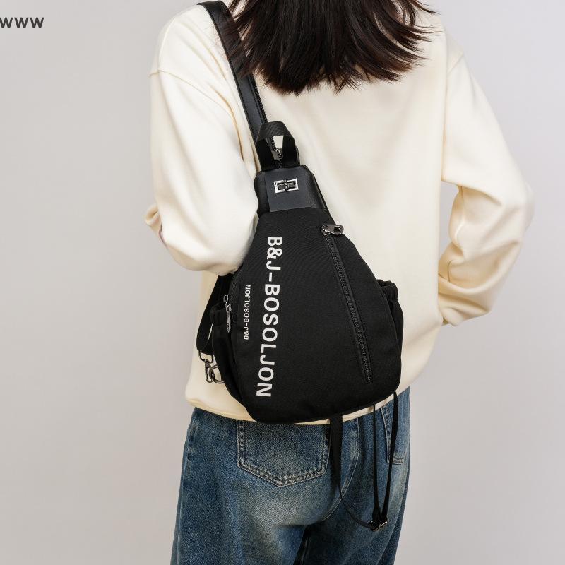 COD Casual Lady Crossbody Chest Bag Unisex Travel Backpack Multi Pocket Shoulder Bag new
