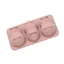 Exhila 3 Khoang Khuôn Bánh Mousse Silicon Hình Đậu Phộng Cho Sinh Nhật Và Tập Hợp Món Tráng Miệng Khuôn Bánh Pudding Dụng Cụ Nướng Bánh