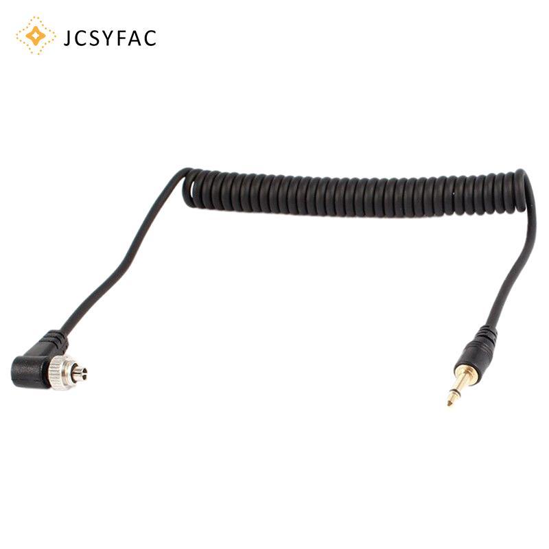 JCSYFAC 3.5mm đến Nam PC Flash Sync Cable Vít Lo cho Trigger Studio Light Mới