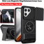 Armor Slide Lens Funda cho Tecno Pova 7 Pro 5G Ốp lưng xoay vòng từ tính cho Tecno Pova 7 Pro 5G Ốp lưng có thể gập lại Capa