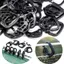 Mới 20 / 50 / 100 Chiếc Nhựa Bóng Lưới Móc Đen Nhà Kính Chống Nắng Móc