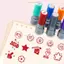 ITRUMPET Giáo viên Khuyến khích Tem, Khen ngợi Biểu tượng cảm xúc DIY Con dấu biểu tượng cảm xúc, Đồ dùng giáo viên Con dấu sổ lưu niệm Tem tự mực