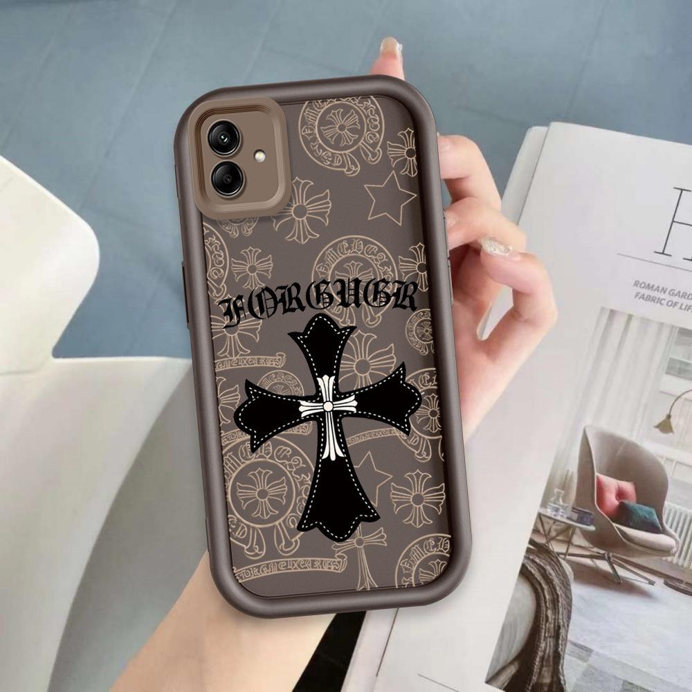 Ốp Lưng Cho Samsung A04 A05 A06 A07 4G Phim Hoạt Hình Silicon Mềm Ốp lưng TPU Chrome Hearts cross Angel Eye Chống Sốc Ốp Lưng