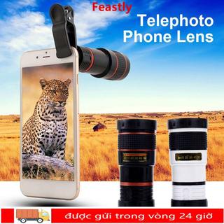 Ống kính điện thoại tele FEASTLY phổ biến 8X / 12X cho hầu hết các loại điện thoại di động Zoom quang học