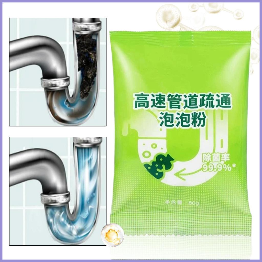 Chất nạo vét đường ống Chất tẩy tắc nghẽn Chất nạo vét 80g Mỡ phòng tắm Xây dựng tắc nghẽn Unblocker cho chủ nhà mueadsyvn
