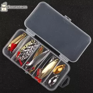 Cheenm 5 Cái / bộ Kim Loại Jig Thìa Spinner Mồi Câu Cá Wobbler Mồi Bộ Câu Chuyện Câu Cá Bộ Mồi Câu Cá VN