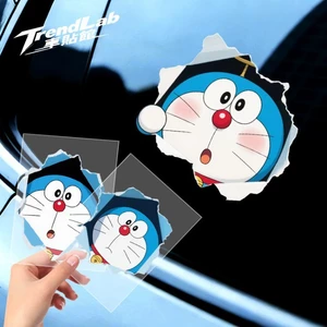 Nhãn Dán Xe Hơi Doremon Cửa Sổ Phía Sau Kính Trang Trí Xe Máy Điện Thân Trầy Xước Khối Lỗ Sáng Tạo Nhãn Dán Xe Hơi