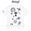 Áo thun ngắn tay dáng rộng in chữ Gothic nam nữ 200GSM mềm mại chất lượng cao thời trang dáng rộng 0514