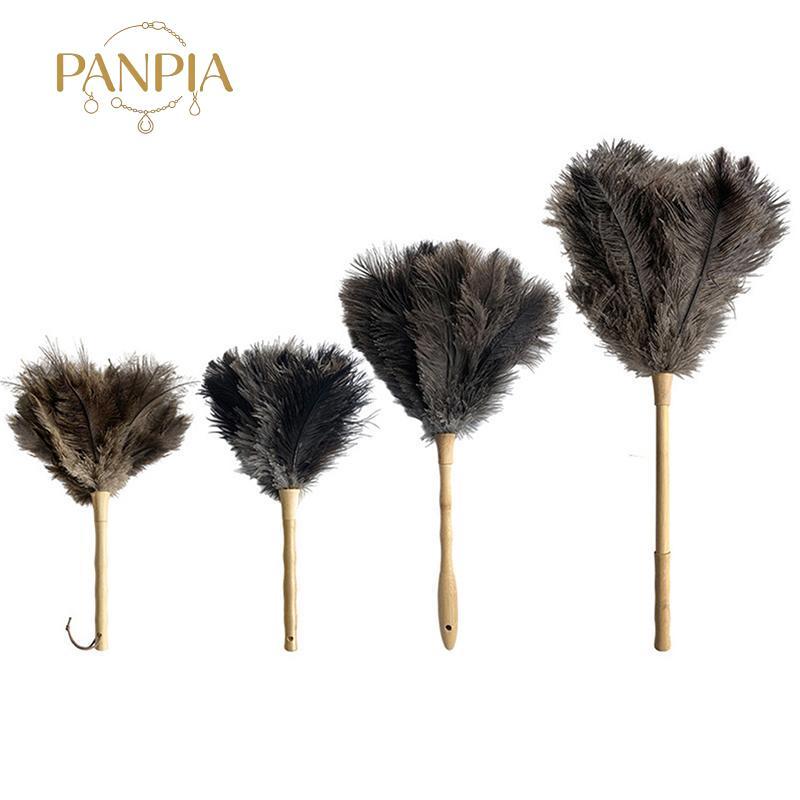 PNPIA Cọ Quét Bụi Lông Cừu Tay Cầm Gỗ Chống Tĩnh Điện Loại Bỏ Bụi Cho Dụng Cụ Vệ Sinh Gia Đình