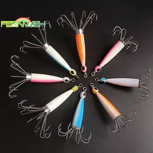 Móc mực phong cách hình ô có mắt cá Tay cá Bạch tuộc Mồi mực Jig Móc câu cá biển sâu Câu chuyện mực mực [MỚI]