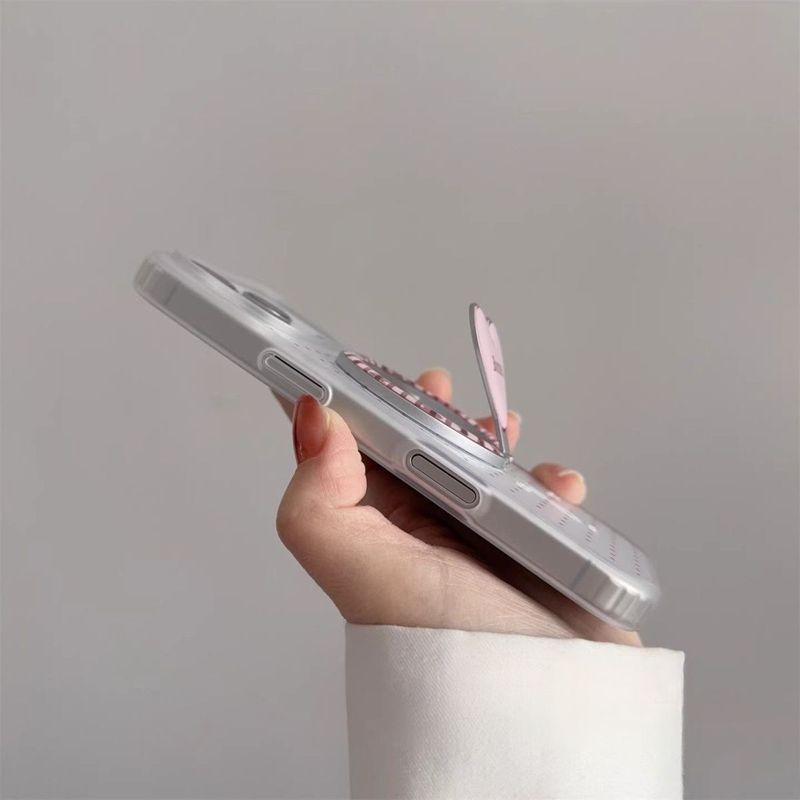 Phong Cách Hàn Quốc Tươi Chữ Ngôi Sao Gấp Giá Đỡ Từ Tính Thích Hợp Cho Apple 17promax Từ Trường Hợp 16 Trong Suốt 15