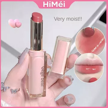 GEGE BEAR Gương Son Môi Dưỡng Ẩm Nước Ánh Sáng Son Bóng Son Tint Lâu Trôi Môi 6 Màu