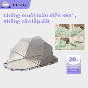 iiko Màn Chống Muỗi Cho Bé Tự Bung Gấp Gọn Thoáng Khí Cho Trẻ Sơ Sinh