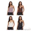 MAPLEPOET-Nữ Satin Tank Áo Không Tay Dây Đeo Chữ Thập Màu Trơn Mùa Hè Mịn Dây Cổ Áo Vest