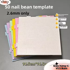 Hạt NORDICLIFE Perler Hama, Mẫu tròn chịu nhiệt ba chiều DIY, Chất lượng cao 52 * 52 Chấm thủ công thủ công Trang trí bảng đậu 2.6mm Thủ công thủ công thủ công