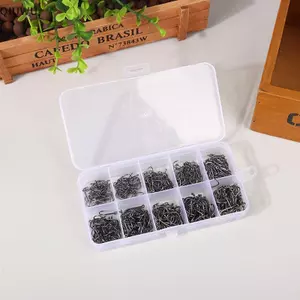 QIUWU 100-500 CÁI Bộ Móc Câu Cá Thép Carbon Cao Sắc Nét Bền Móc Câu Cá Ro Thiết Bị Câu Bánh Răng Phụ Kiện.