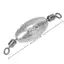 5 Chiếc Trọng Lượng Câu Cá Sinkers Trolling Sinkers Qui Xoay Trọng Lượng Sinker Mặt Dây Chuyền Chì Hình Ô Liu Với Xoay Đôi Mới