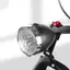 Đèn pha xe đạp cổ điển Vỏ ABS 3 đèn LED Xe đạp Đi đêm Cảnh báo an toàn Đèn trước không có pin mới