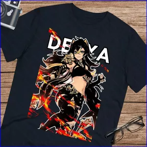 GN Dehya Genshin Impact 220g Áo thun cotton dày Fan-Made Unisex Ultra tay ngắn hàng đầu NG