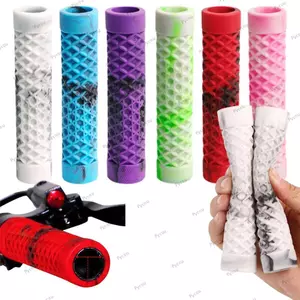 PYCOU 1 Cặp Tay Lái Xe Đạp, Tay Cầm Xe Đạp Leo Núi Thoải Mái Chống Trơn Trượt, Khóa Song Phương Đa Năng Chuyên Nghiệp Bền Chống Trơn Trượt Tay Cầm Xe Đạp Đường Bộ