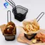 Giỏ phục vụ chiên chiên bằng thép không gỉ Mini kiểu Pháp Chips Giỏ chiên sâu Bộ lọc trình bày thực phẩm cho dụng cụ nấu ăn khoai tây