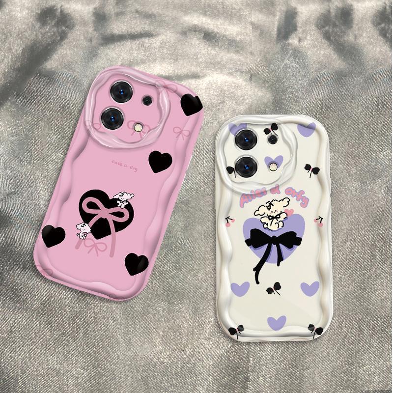 Thích Hợp Cho Redmi Note 13 Pro 4G 5G POCO M6 Pro 4G Kem 3D Mềm TPU Nơ Tình Yêu Nữ Sinh Chống Sốc Trường Hợp Điện Thoại