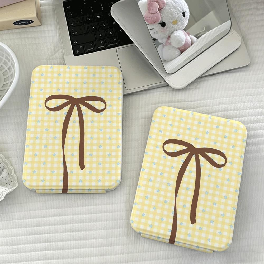 Dải ruy băng ô vuông Tiện lợi cho làm đẹp & du lịch Gương gấp đa năng, gọn nhẹ
