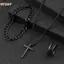 HFSHY 3 Punk Chữ Thập Mặt Dây Chuyền Nelace Vòng Tay Dây Xích Vòng Nam Bộ Đơn Giản Cá Tính Hip Hop Đảng Phụ Kiện Trang Sức VN