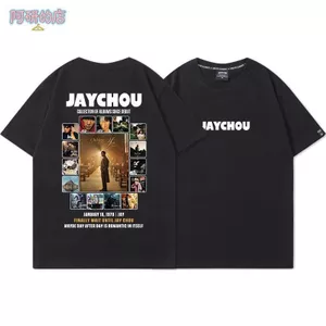 JAY JAY Chou Album Bộ Sưu Tập Bao In Hình Áo Thun Nữ Tay Ngắn Buổi Hòa Nhạc Ngoại Vi Hỗ Trợ Thường Ngày Mùa Hè Hợp Thời Trang