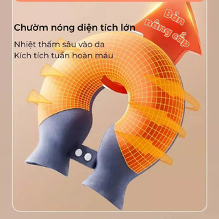 Gối Chườm Nóng Cổ Vai Gáy Dạng Chữ U Giữ Nhiệt, Gối Sưởi Ấm Giúp Thư Giãn Giảm Đau Mỏi Vai Gáy