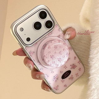 Hàn Quốc Hoa Hồng Từ Tính Có Giá Đỡ Cho Iphone 17 17pro 16 15 14 11 12 13 PRO MAX Vỏ Bảo Vệ MT2728