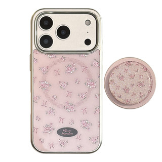 Hàn Quốc Hoa Hồng Từ Tính Có Giá Đỡ Cho Iphone 17 17pro 16 15 14 11 12 13 PRO MAX Vỏ Bảo Vệ MT2728