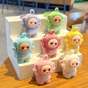 Anime Teletubbies Móc Khóa Mặt Dây Chuyền Đổ Xô Túi Búp Bê Treo Mặt Dây Chuyền Đồ Trang Trí Gửi Bạn Gái Móc Khóa Quà Tặng