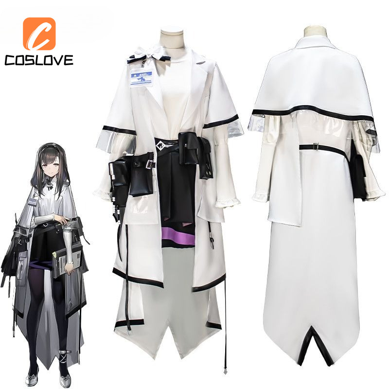 Anime Arknights - Quần Áo Cosplay Trọn Bộ Nhân Vật Bác Sĩ/Linh Mục, Đầm Tay Dài Cho Nữ
