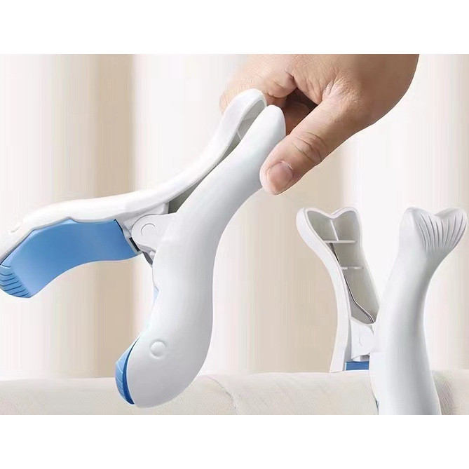 Kẹp Nhựa Hình Cá Voi Lớn Chống Gió Giữ Quần Áo Chắc Chắn, Dùng Ngoài Trời Bền Bỉ
