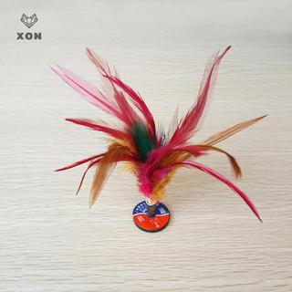 [XON] Giải trí thể dục Con tàu con thoi đầy màu sắc Trung Quốc Jianzi Foot Kick Wheel Fancy Chicken Shuttlecock [Mina]