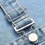 Dungaree Quần Jean Có Khóa Và Bộ Nút, Thích Hợp Để DIY Áo Khoác Denim