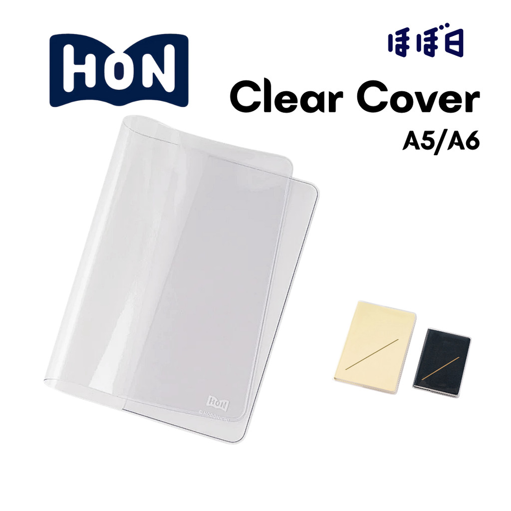 Hobonichi Techo HON Clear Cover | A6 & A5 Compatible | Planner Protection AccessoryㅤDirect From Japan