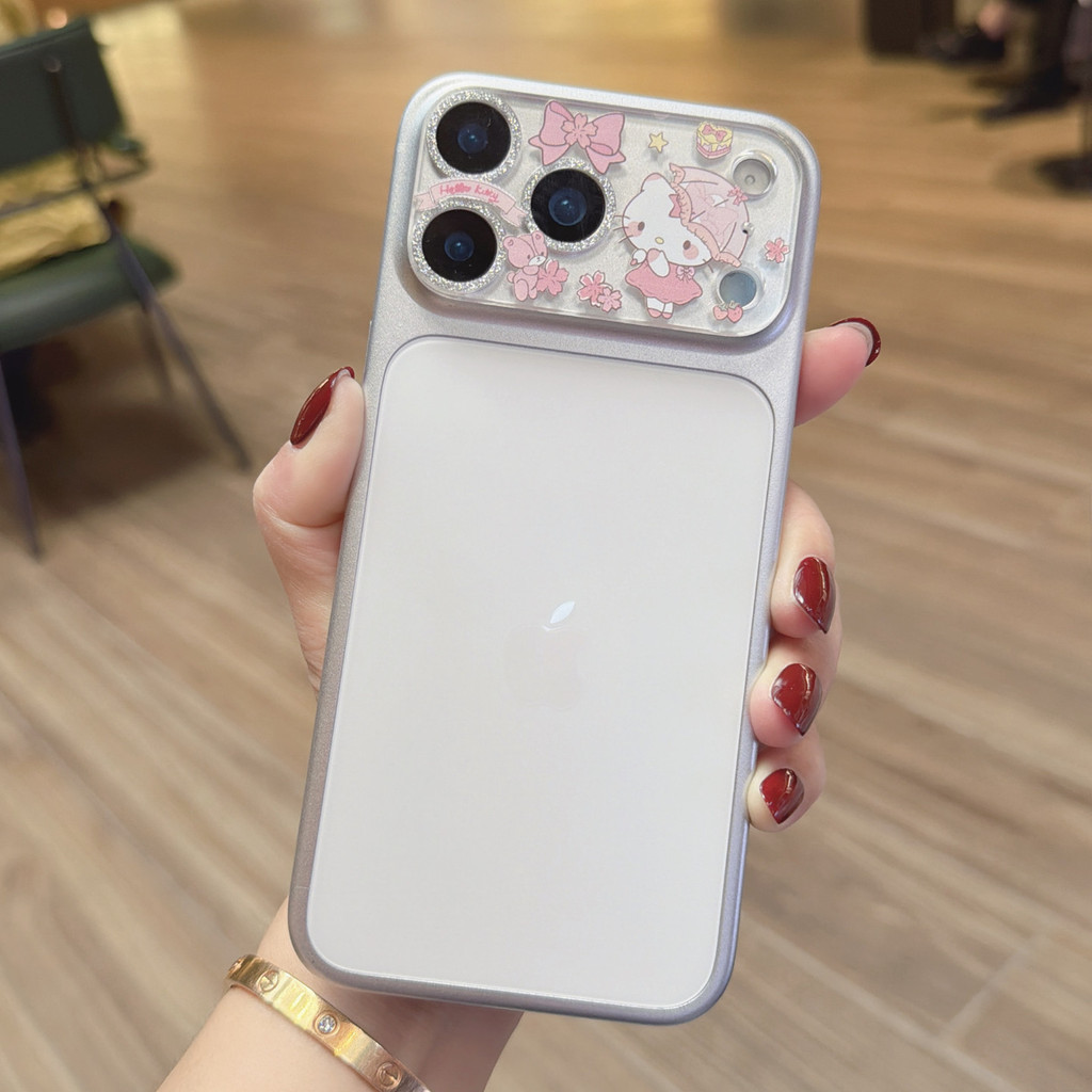 Nhãn dán ống kính IPhone 17 Pro max Nhãn dán bảo vệ Kuromi Pudding Dog All-in-One All-Inclusive 16Pro Phim hoạt hình 15 Nhãn dán kính 15 Plus 14