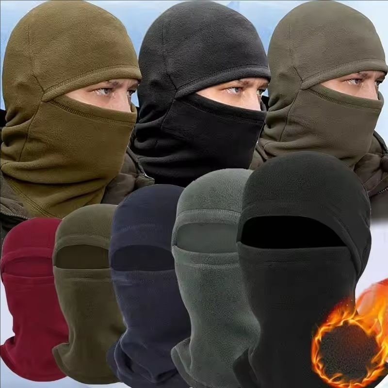 Mũ mùa đông Fleece Beanie quá khổ thoải mái, áo len móc tay mềm mại dành cho nam và nữ, lý tưởng cho hoạt động ngoại trời