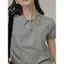 Áo len dệt kim cổ bẻ polo ngắn tay dáng ôm chất mongtoghi dễ phối đồ
