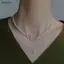 Bigapple Thanh Lịch Sáng Bóng Zircon Bướm Ngọc Trai Mặt Dây Chuyền Choker Dây Buộc Cho Bé Gái Nữ Nữ Có Thể Điều Chỉnh Mới Trang Sức Thời Trang RDG