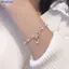 Bluelover Thời Trang Nữ Nơ Ngọc Trai Quyến Rũ Vòng Tay Pha Lê Chất Lượng Cao Mỏng Dây Chuyền Vòng Tay Trang Sức Thời Trang Hello Cô Gái Quà Tặng Mới