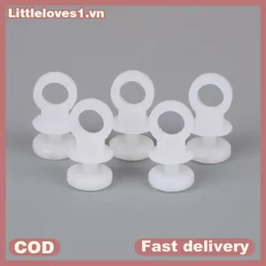 Littleloves1 50 Chiếc Rèm Đường Sắt Trắng Phong Cách Hiện Đại Phụ Kiện Rèm Nhựa Tra Glider Cho Nhà Treo Rèm Glider Móc Vòng Đường Sắt VN