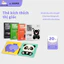 iiko Baby Visual Card Flashcard Đen Trắng Cho Bé Thẻ Học Thông Minh Montessori