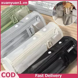 XUAN Lưới Túi đựng cọ trang điểm đa năng Túi đựng bàn chải di động Hộp đựng bàn chải dung lượng lớn đơn giản Giá đỡ Buet Túi đứng du lịch VN