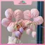 MYPANDA Ngọt Ngào Nữ Hoa Tulip Ruy Băng Tóc Scrunchies Cổ Tích Nơ Streamers Ruy Băng Tóc Đuôi Ngựa Giá Đỡ Phụ Kiện Tóc.